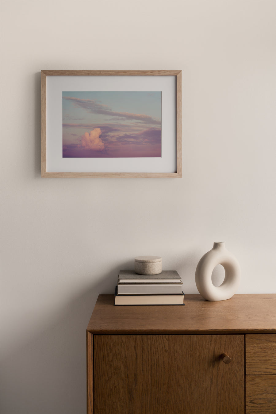  Pastel clouds Sunset photography Print  poster