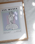 Greek Goddess Art Print | Modern Abstract Pastel Museum Poster