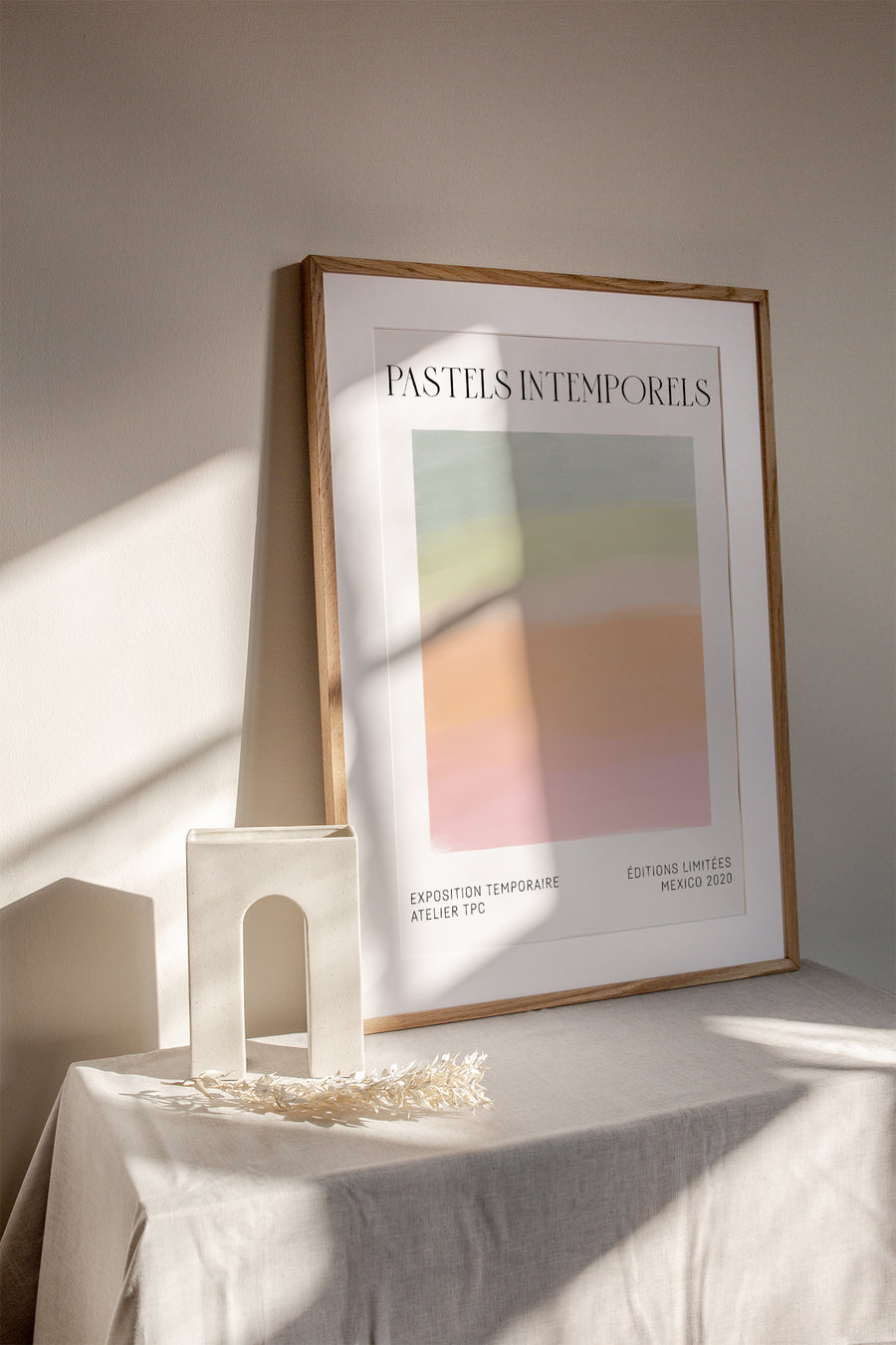 Pastels Intemporels Museum poster Modern Art print