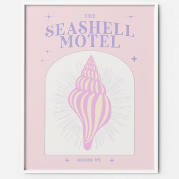 Sea Shell Motel Art Print danish Pastel The Printable Concept