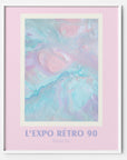 90s y2k Art Print Poster blue purple