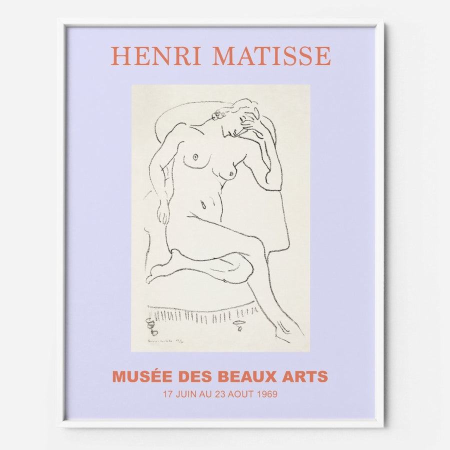 pastel Lilac Matisse Museum art print