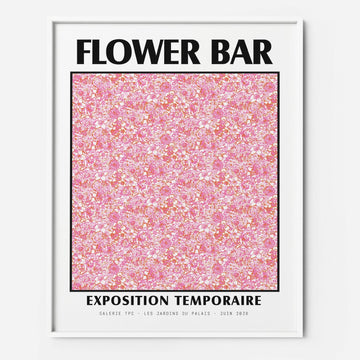 Flower Bar | Pink Floral Art Print
