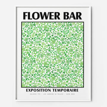 Green flower bar art print atelier TPC The Printable Concept