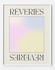 Reverie 2 pastel gradient art print poster yellow blue pink