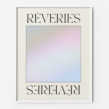 Reverie 2 pastel gradient art print poster