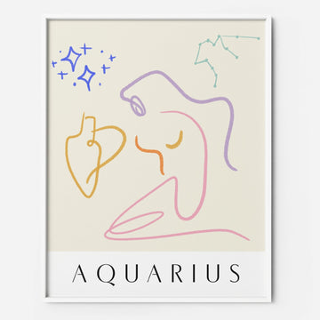 Aquarius - THE PRINTABLE CONCEPT - Printable art posterDigital Download - 