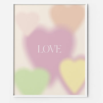  printable wall art pastel heart quotes love