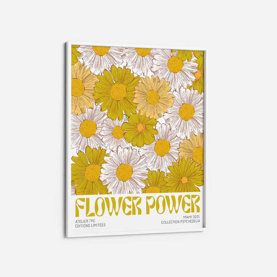 70s Flower Power Yellow