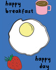Happy Breakfast kitchen wall art