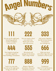 Angel Numbers art print y2k 90s art