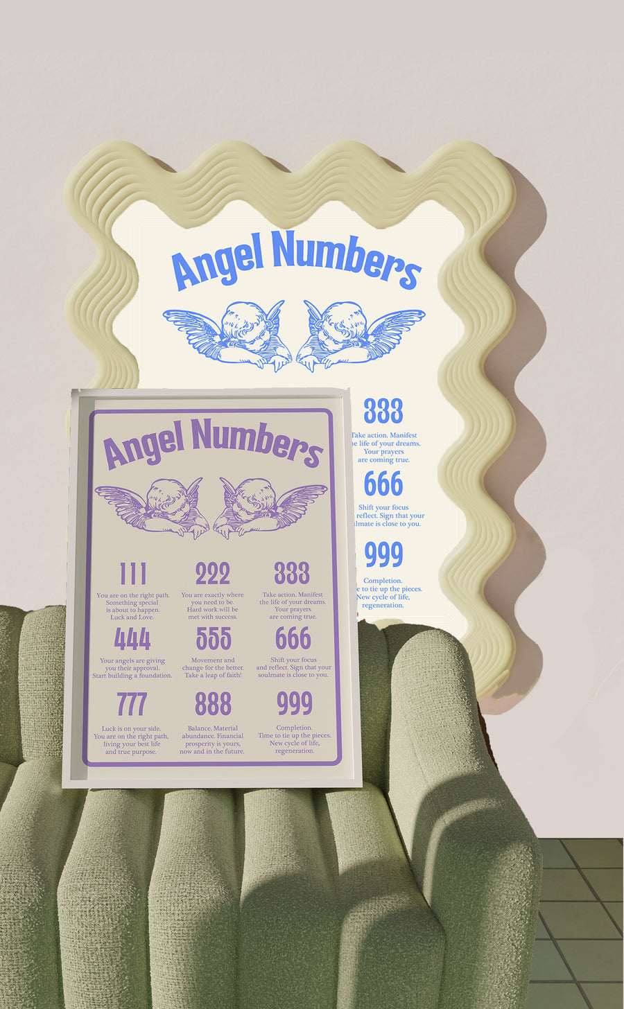 angel numbers meaning wall art living room decor