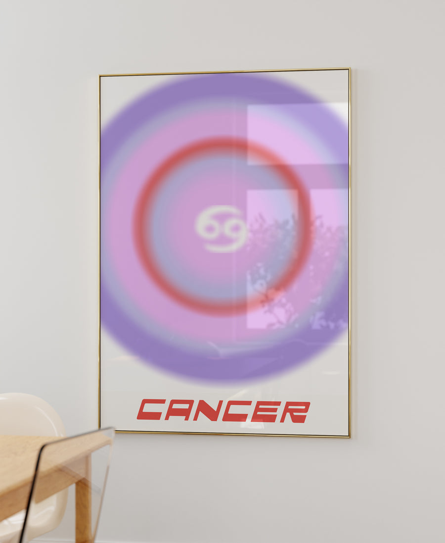 cancer aura zodiac printable wall art