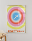 sagittarius zodiac aura printable wall art