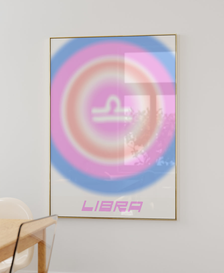 Libra ♎ printable wall art aura