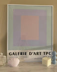 80s Pastel lilac squares Art Prints The Printable Concept