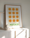 Mexico Art Print |  Sun poster art retro 70s The Printable Concept