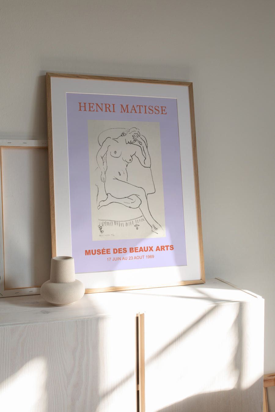 Matisse Nude | Lilac Pastel Printable Wall Art