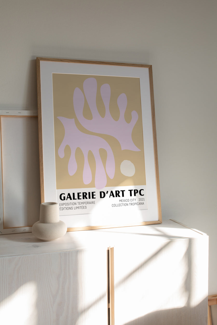 Abstract Pink | Pastel Art Print inspired by Henri Matisse