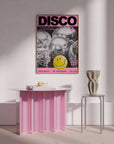 Disco newspaper magasine poster  Giclée Art Print |  Y2k Decor aesthetics