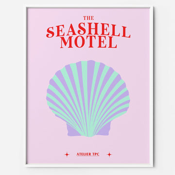 Sea Shell Motel 4 printable wall art danish pastel aesthetics