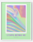 green 90s y2k art print poster 