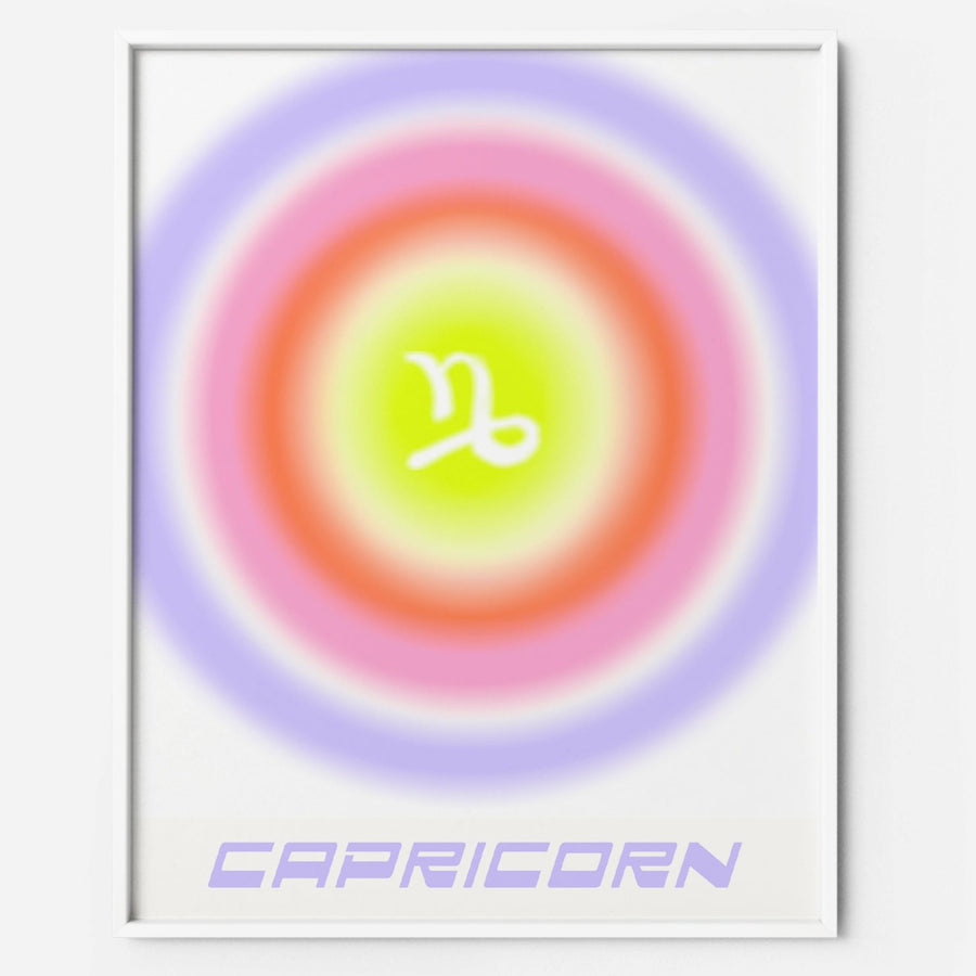 capricorn aura printable wall art