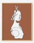 Aphrodite in Burnt Orange - THE PRINTABLE CONCEPT - Printable art posterDigital Download - 