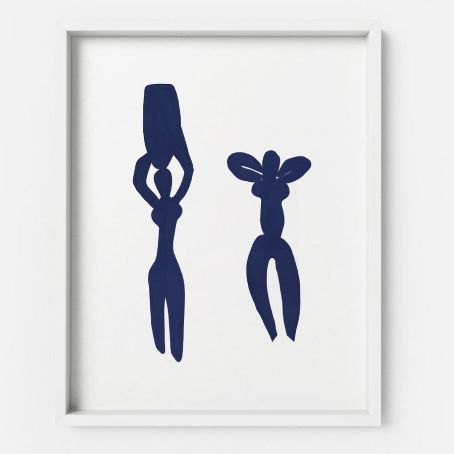 Aquarius in Matisse Blue - THE PRINTABLE CONCEPT - Printable art posterDigital Download - 