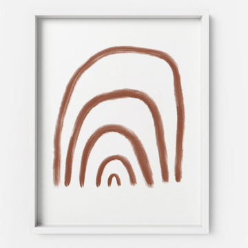 Terracotta Rainbow - THE PRINTABLE CONCEPT - Printable art posterDigital Download - 
