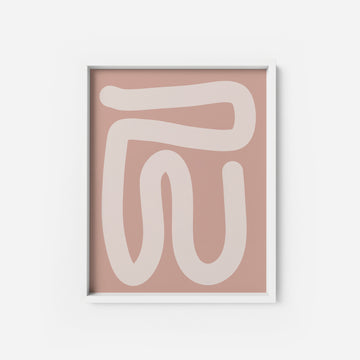 Pink Abstraction 2 - THE PRINTABLE CONCEPT - Printable art posterDigital Download - 