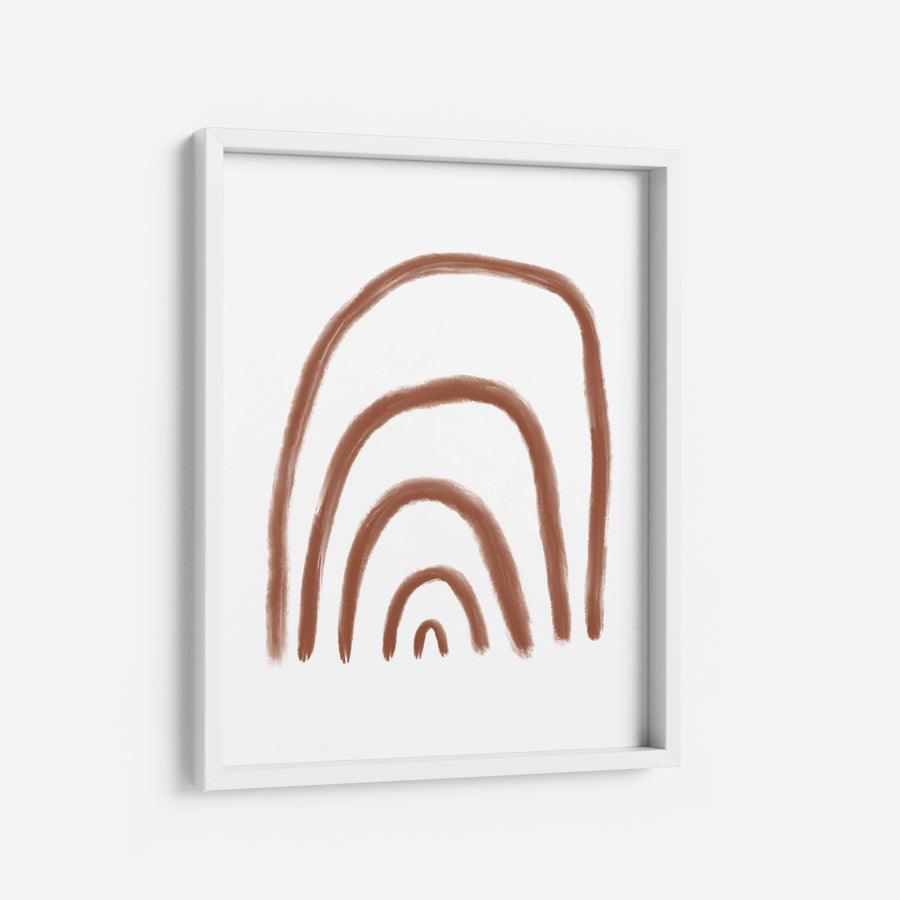 Terracotta Rainbow - THE PRINTABLE CONCEPT - Printable art posterDigital Download - 