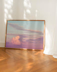 Pastel clouds Sunset photography Print  poster