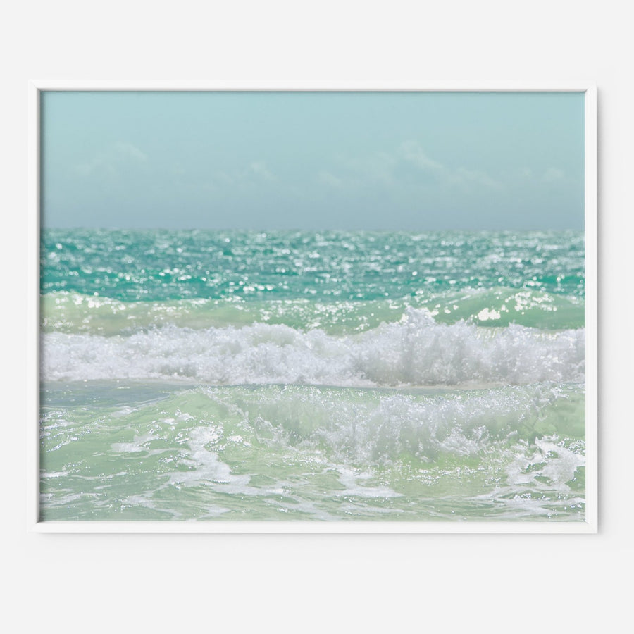   Pastel Blue Ocean sky photography print