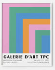 Color Block 70s seventies art print poster 