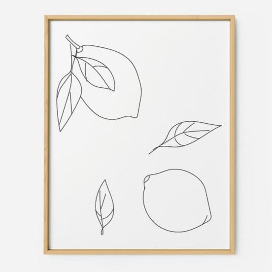 Lemons - THE PRINTABLE CONCEPT - Printable art posterDigital Download - 