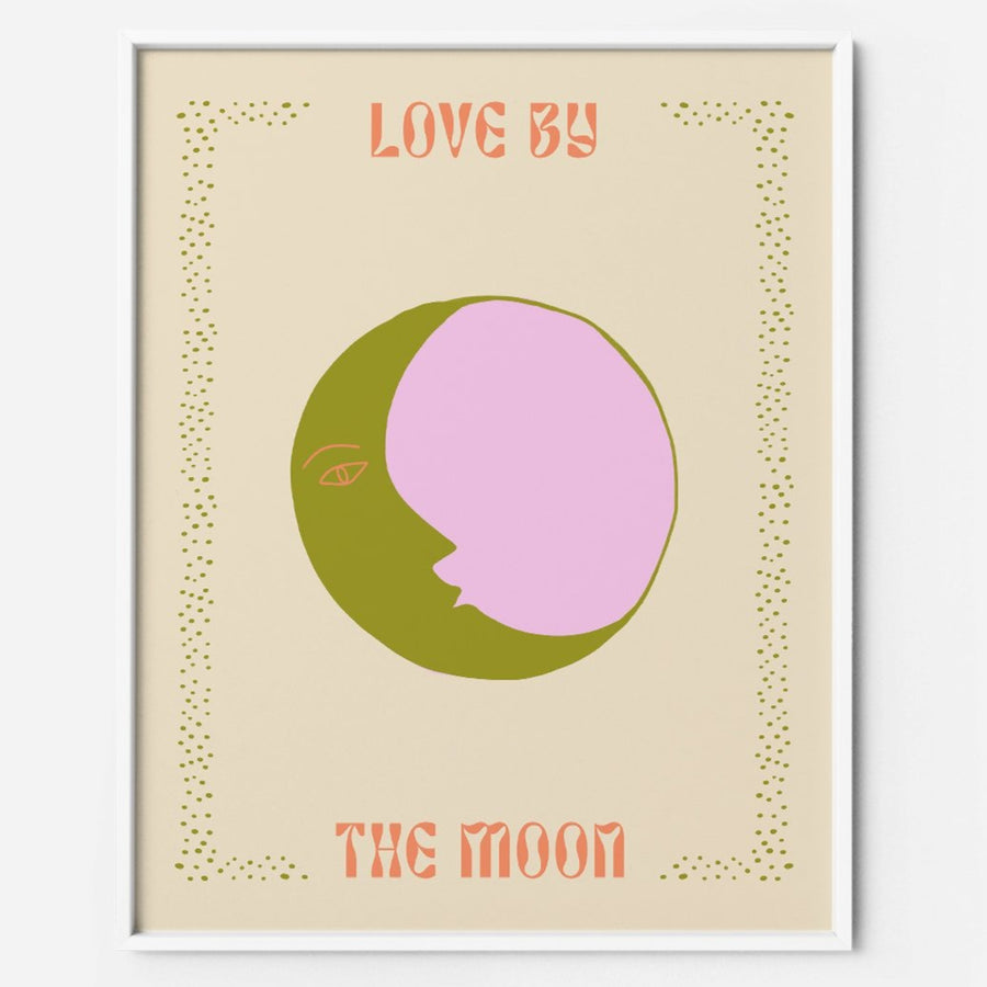 face of the moon art print