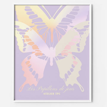 Butterflies Pink Blue Museum Poster Pastel Art Print The Printable concept