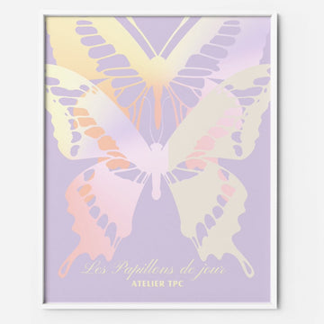 Butterflies printable Wall Art pastel lilac The Printable Concept