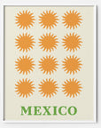 Mexico Art Print Sun printable wall art retro 70s  The Printable Concept