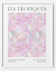 tropical 80s retro vintage pastel museum art print poster