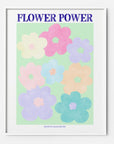 Flower Power 1 seventies floral art print pastel