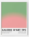 Color Burst 4 color gradient art print poster