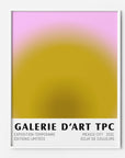  psychedelic gradient retro art print 70s
