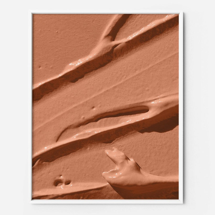 burnt orange texture photo print