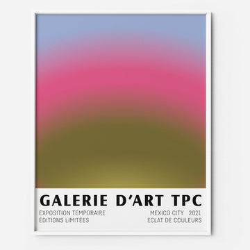 Color Burst 2 seventies 70s art print poster gradient