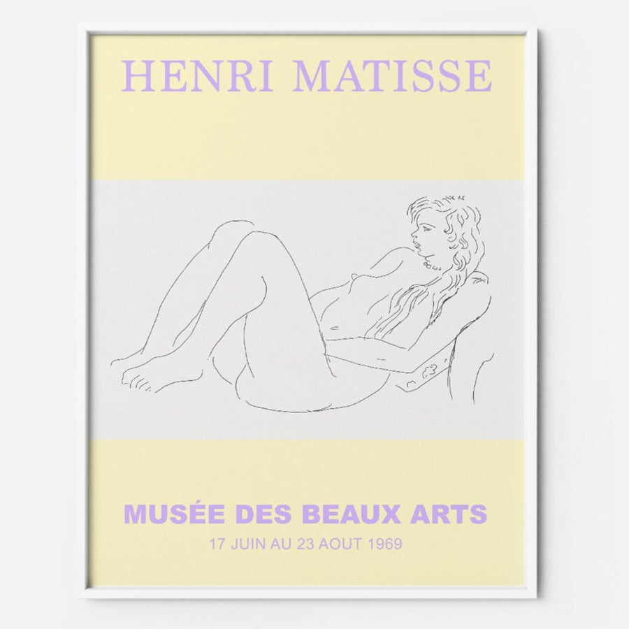 Matisse Nude Pastel Yellow Museum Art Print