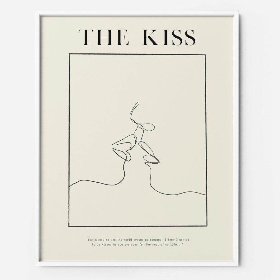 the kiss printable concept art print poster
