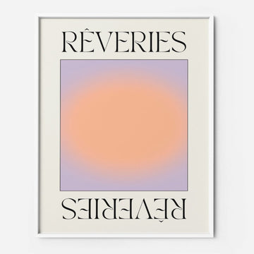 Reverie 2 pastel gradient art print poster