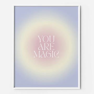 magic quote gradient printable wall art